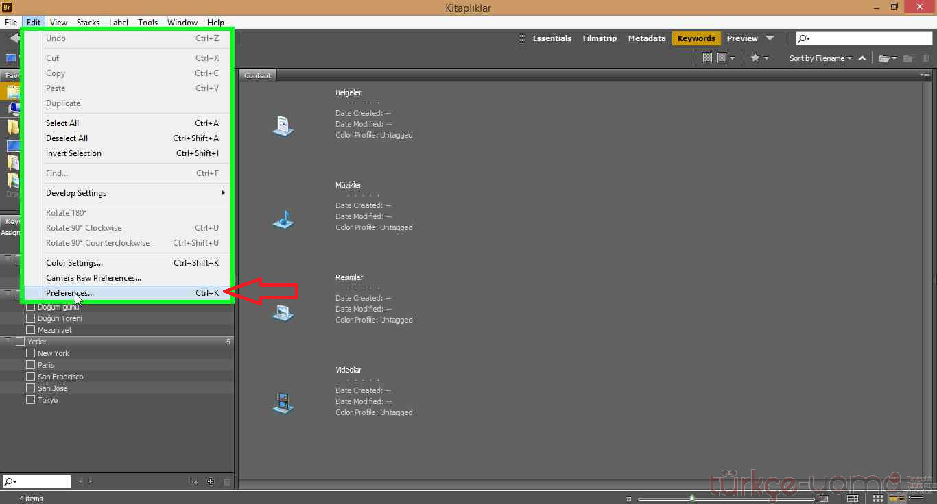 Adobe Bridge CC Türkçe yama 2. ekran görüntüsü