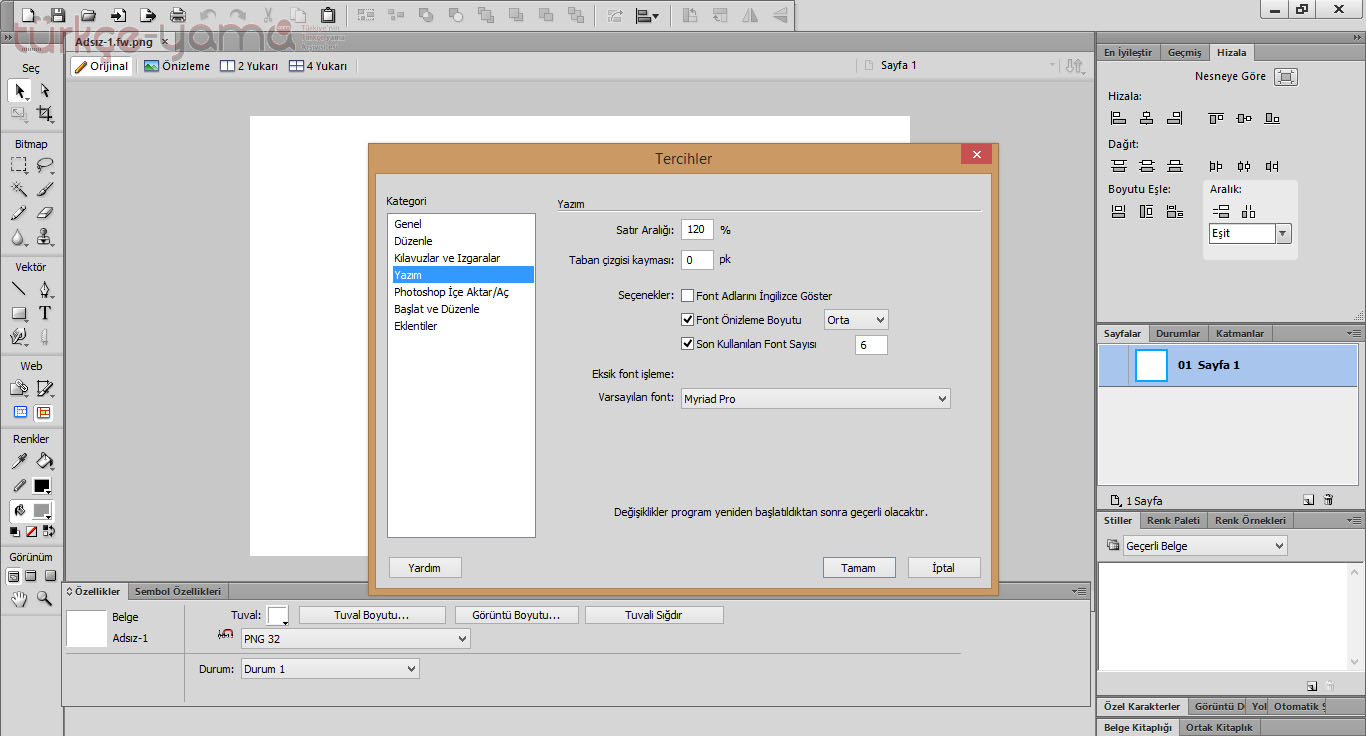 Adobe Fireworks CS6 Türkçe yama 1. ekran görüntüsü