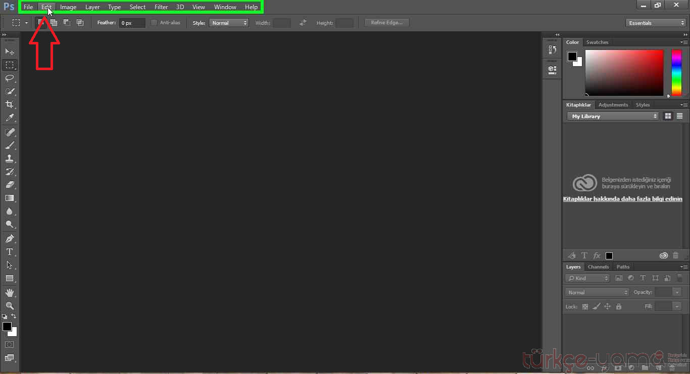 Adobe Photoshop CC Türkçe yama 1. ekran görüntüsü