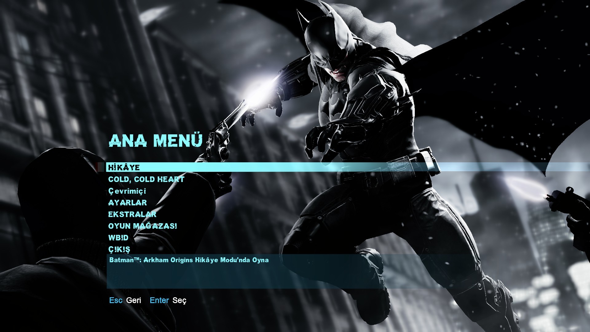 Batman: Arkham Origins Türkçe yama 1. ekran görüntüsü