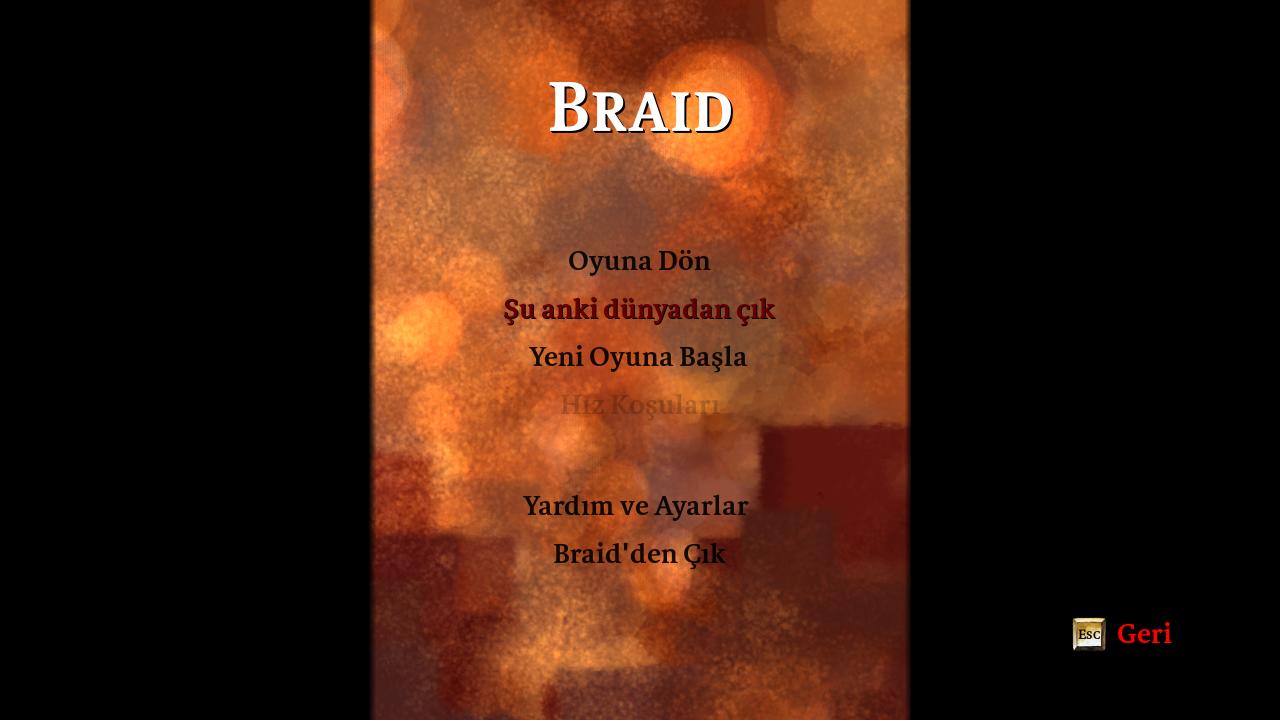 Braid Türkçe yama 1. ekran görüntüsü