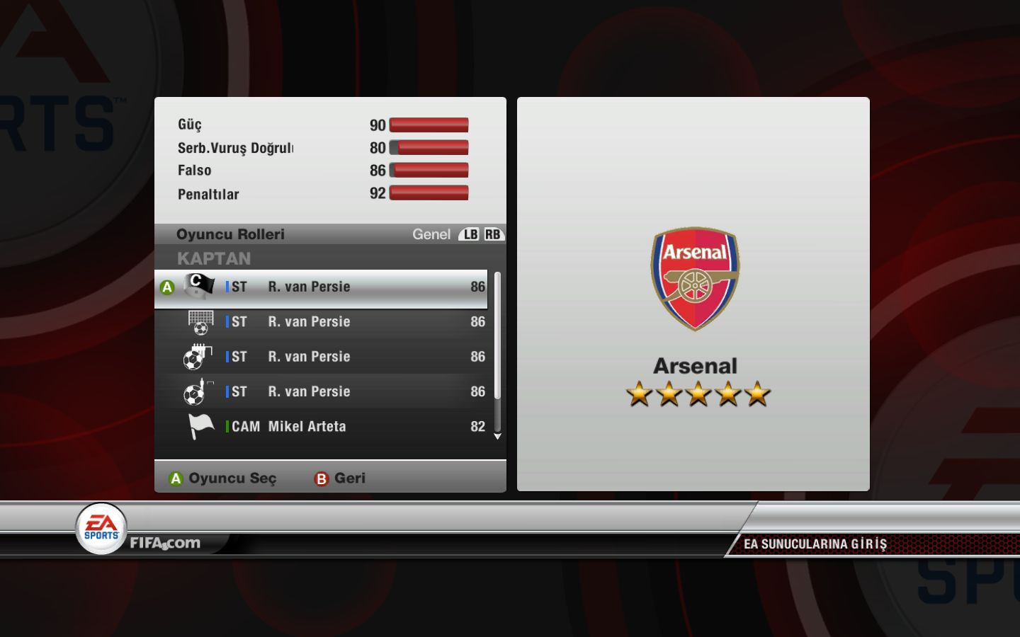 FIFA 12 Türkçe yama 1. ekran görüntüsü