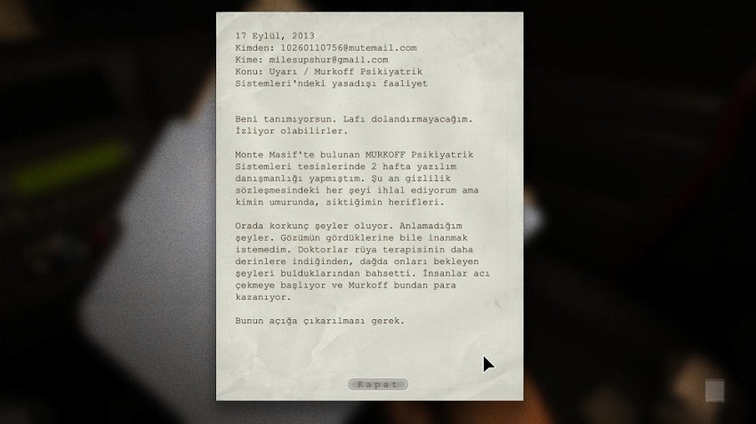 Outlast Türkçe yama 3. ekran görüntüsü