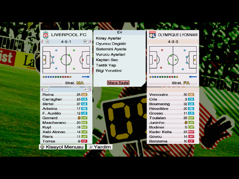 Pro Evolution Soccer 2009 Türkçe yama 2. ekran görüntüsü