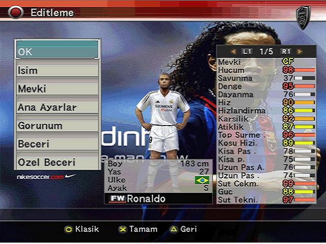 Pro Evolution Soccer 4 Türkçe yama 1. ekran görüntüsü