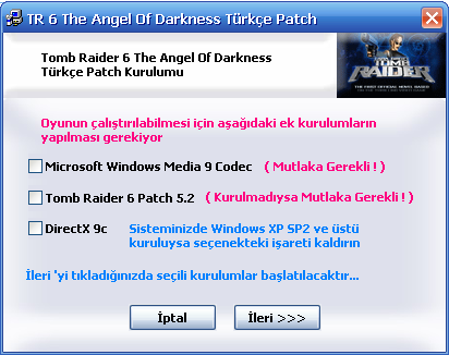 Tomb Raider: The Angel of Darkness Türkçe yama 1. ekran görüntüsü